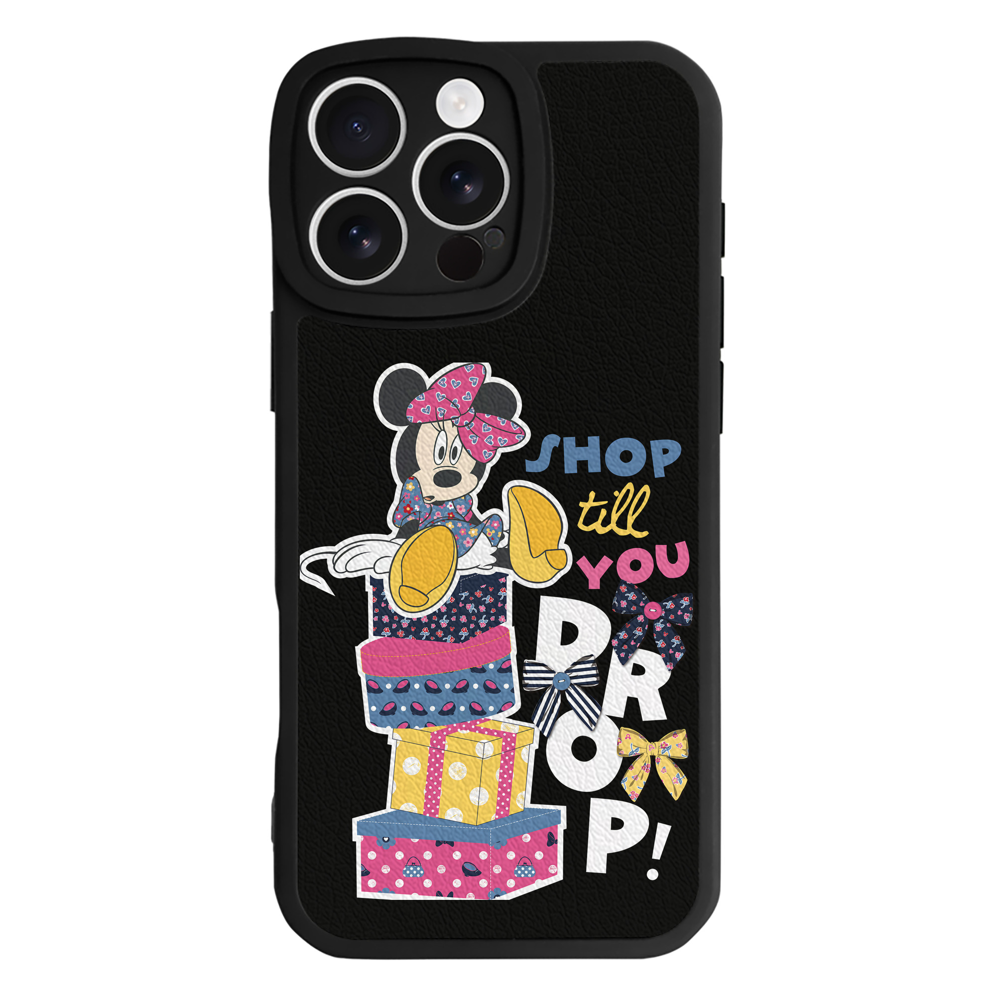（画像用） ミッキーマウス Mickey Mouse 【iPhone 16シリーズ対応】シリコンスマホケース（レザー調） 材質：シリコン